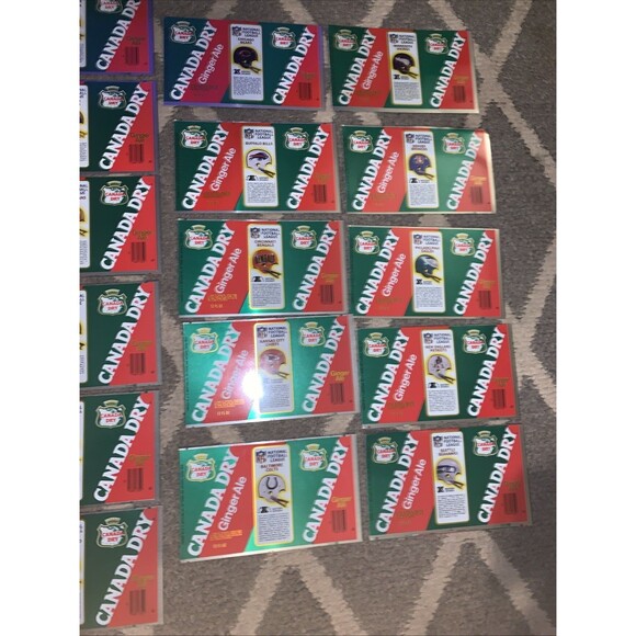 Lot of 26 NFL 1976 Canada Dry Ginger Ale NFL Unused Cans HTF - Picture 4 of 15